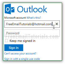 messenger sign in hotmail