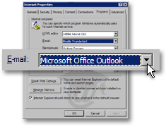 owa default mail client windows 7