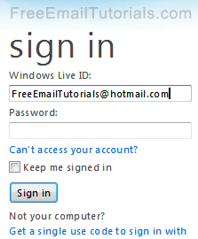 sign in to my old hotmail account
