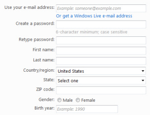 create new hotmail account