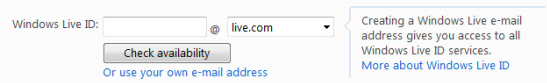 Create your Hotmail or Live.com ID (the new email address)