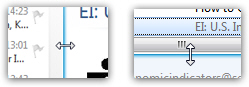 Resize the vertical or horizontal Reading Pane in Windows Live Mail